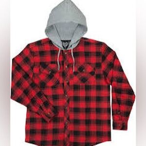 NWT North 15 Flannel Hoodie Medium